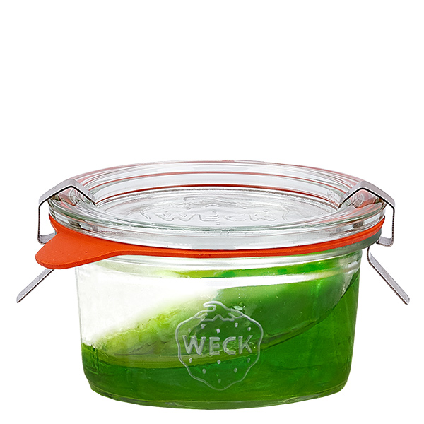 Sæt med 48 Weck 50 ml Briller med 48 glaslåg