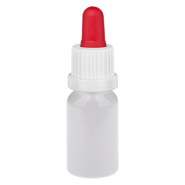 10 ml pipetteflaske hvid/rød originalitetslukning WhiteLine UT18/10 10 ml pipetteflaske hvid/rød originalitetslukning WhiteLine UT18/10