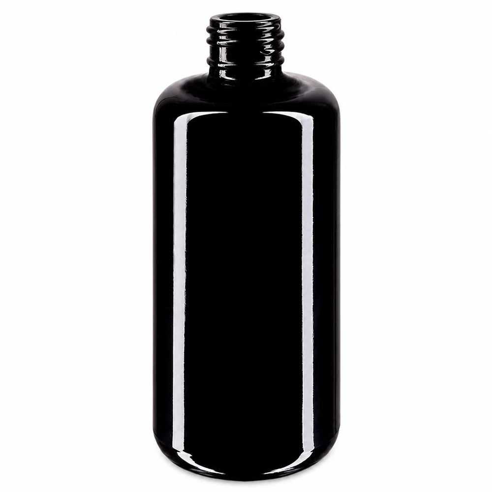 Violet glasflaske 200 ml 410/24 200 ml kosmetikflaske Draco lavet af violet Miron-glas af høj kvalitet til naturkosmetik og æteriske olier