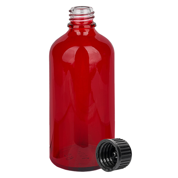 100 ml flaske 11 mm SV sort STD RedLine UT18/100 100 ml flaske 11 mm SV sort STD RedLine UT18/100