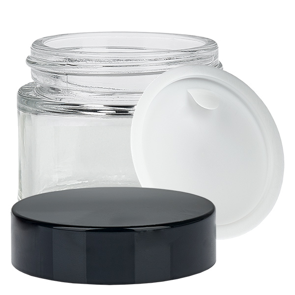 Glaskrukke 60 ml klar med indsatslåg UNiTWIST Glaskrukke 60 ml klar med indsatslåg UNiTWIST