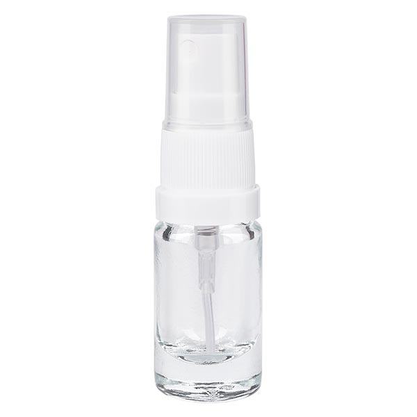 Apoteksflaske klar 5ml spraytilbehør hvid Apoteksflaske klar 5ml spraytilbehør hvid