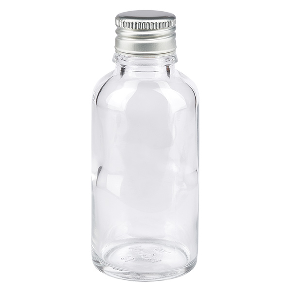 30 ml flaske 11 mm SV aluminium-sølv STD ClearL.UT18/30