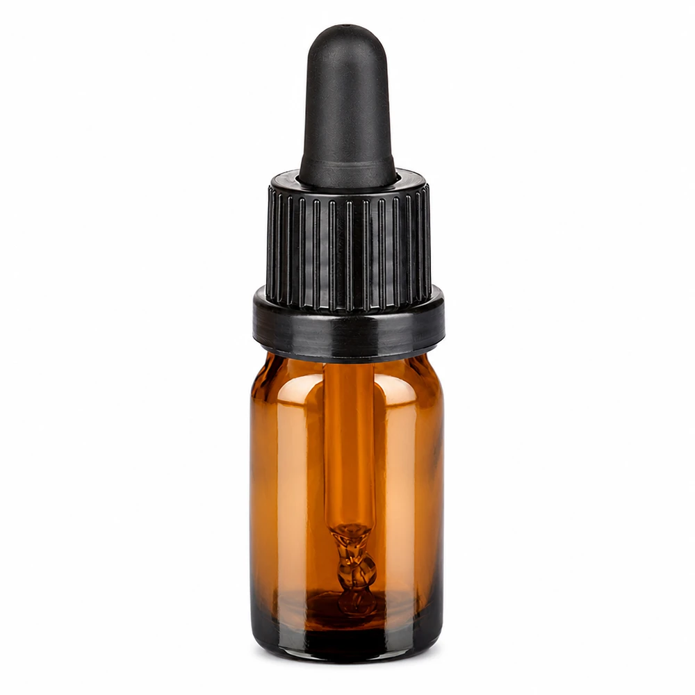 5 ml pipetteflaske sort OV BrownLine UT18/5 5 ml pipetteflaske brun med sort pipette til præcis dosering af væsker