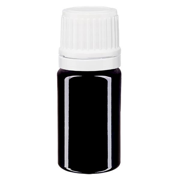 Apoteksflaske viol. 5ml dryp v. 1,2 mm hvid OV Apoteksflaske viol. 5ml dryp v. 1,2 mm hvid OV