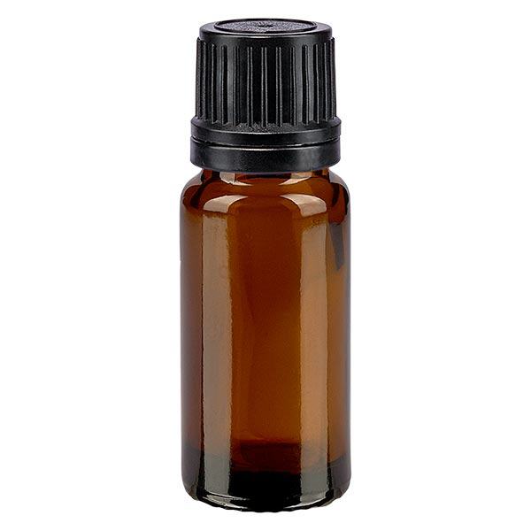 Apoteksflaske brun 10ml dryp v. Pr. 1mm sort OV Apoteksflaske brun 10ml dryp v. Pr. 1mm sort OV