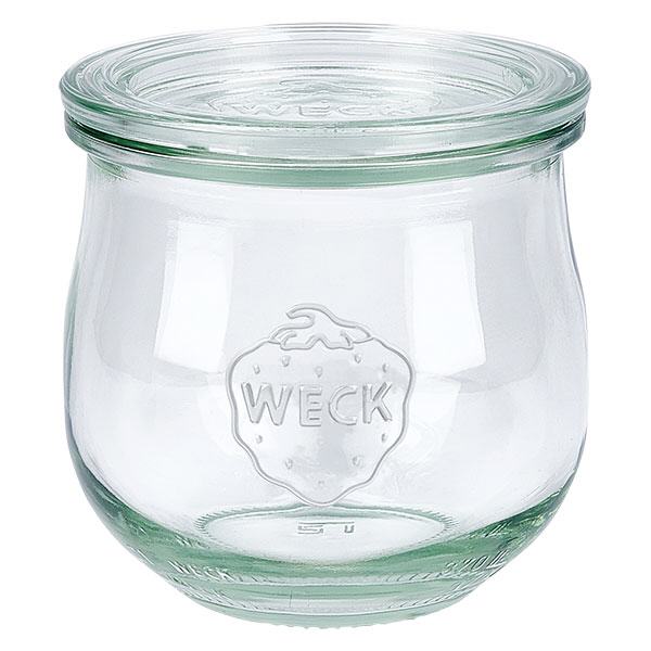 370 ml tulipankrukke med glaslåg WECK RR80 WECK tulipankrukke 370 ml med glaslåg RR80 konserveringskrukke transparent til konservering og opbevaring