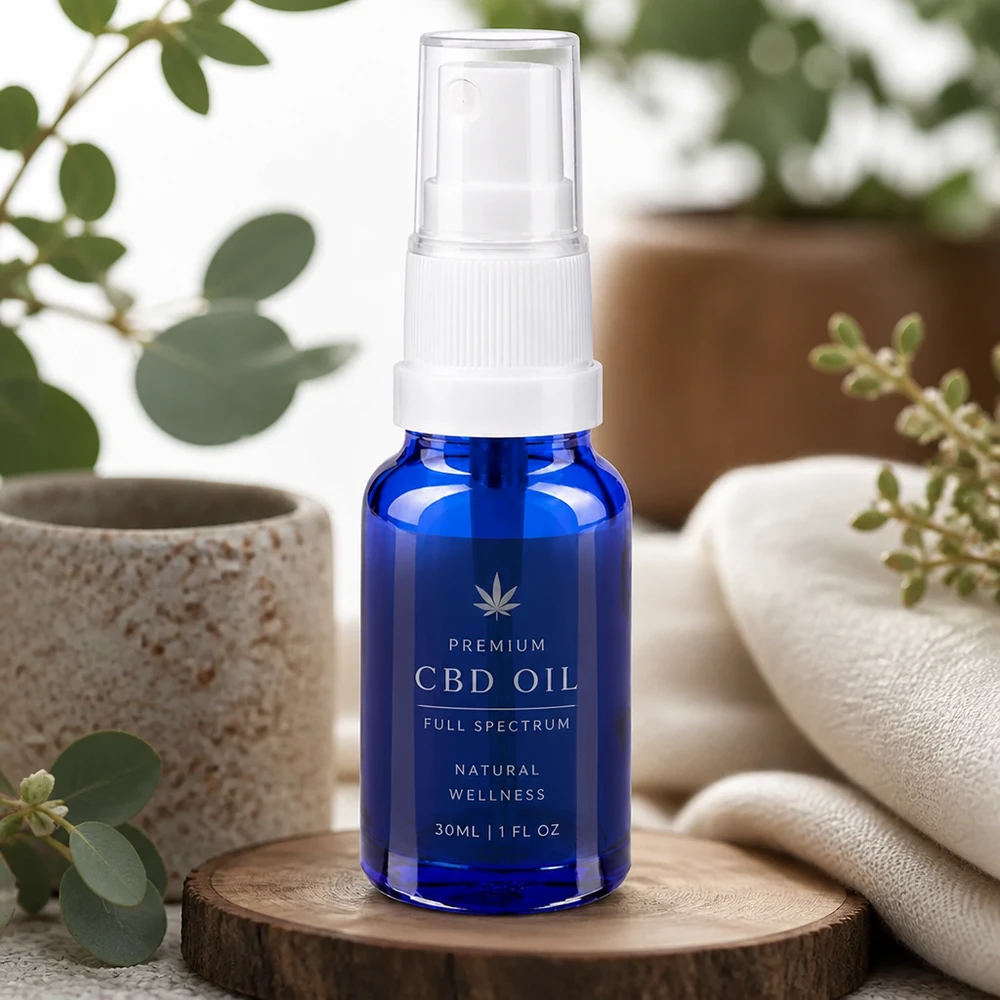 10 ml kosmetisk sprayflaske med hvidt sprayhoved og STD UT18/10-gevind til serum