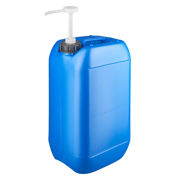 15 liters blå dunk med doseringspumpe 15 liters blå dunk med doseringspumpe