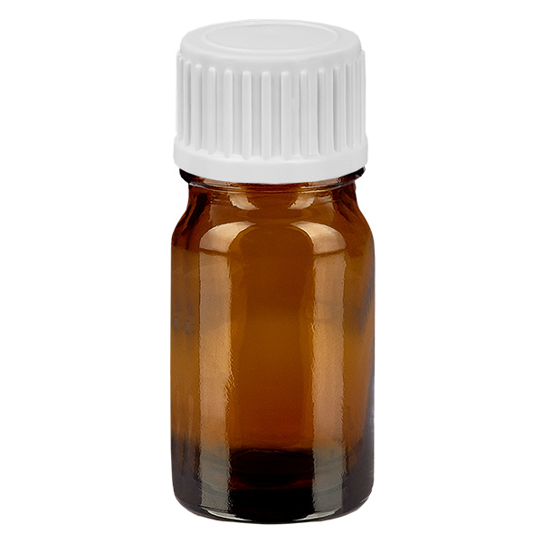 5 ml Dropperflaske 0,9 mm hvid STD BrownLine UT18/5