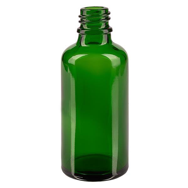 Dropperflaske 50ml DIN 18 GRØNT GLAS Dropperflaske 50ml DIN 18 GRØNT GLAS