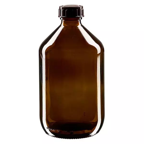 500 ml medicinflaske brun, med låg af brun ApoGlas. Farmaceutisk kvalitet fra EU-produktion. 28 mm (PP28) gevind. (sirup, let glasflaske) 500 ml medicinflaske brun, med låg af brun ApoGlas. Farmaceutisk kvalitet fra EU-produktion. 28 mm (PP28) gevind. (sirup, let glasflaske)