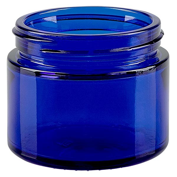 50 ml glaskrukke kongeblå uden låg, gevind 52 mm ApoGlas. Farmaceutisk kvalitet fra EU-produktion. Fødevaresikker. Med UV-beskyttelse. 50 ml glaskrukke kongeblå uden låg, gevind 52 mm ApoGlas. Farmaceutisk kvalitet fra EU-produktion. Fødevaresikker. Med UV-beskyttelse.