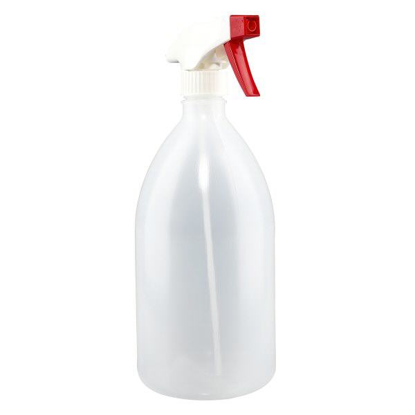 1000 ml sprayflaske, laboratorieflaske med smal hals