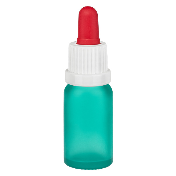 10 ml pipetteflaske hvid/rød OV GreenL. UT18/10