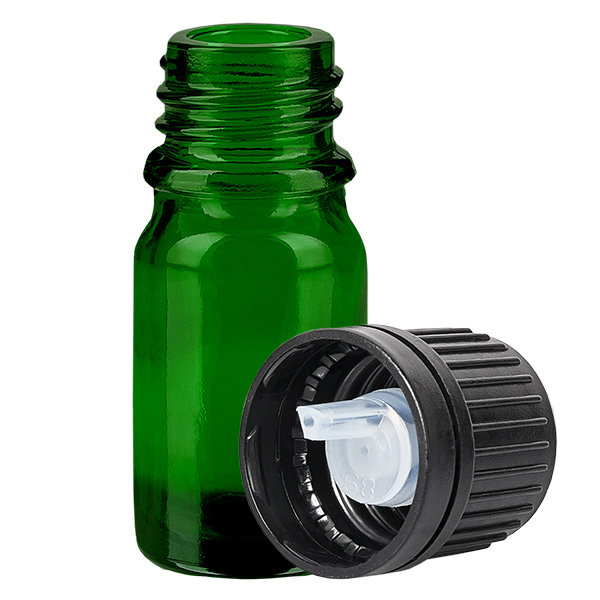 5ml Dropperflaske 1mm sort OV GreenLine UT18/5 5ml Dropperflaske 1mm sort OV GreenLine UT18/5