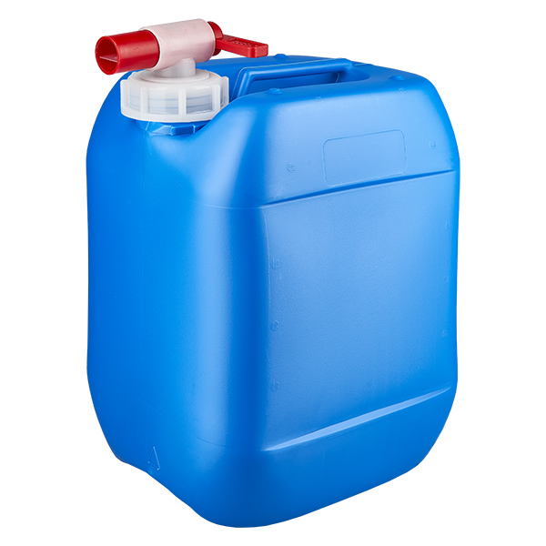 10 liters blå dunk med taphane 10 liters blå dunk med taphane