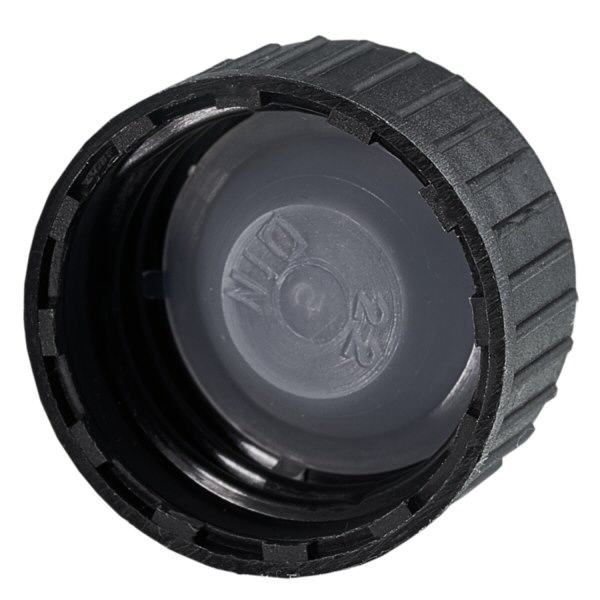 Skruehætte DIN22 sort med LKD-tætningsskive