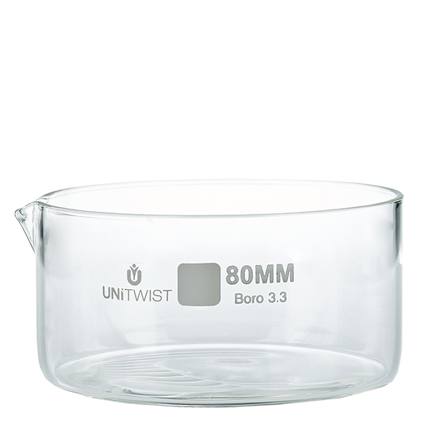 Krystalliseringsskål ø80mm borosilikatglas UNiTWIST Krystalliseringsskål ø80mm borosilikatglas UNiTWIST