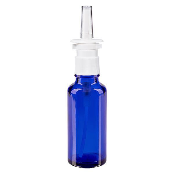 Apoteksflaske blå 30 ml næseforstøver hvid St Apoteksflaske blå 30 ml næseforstøver hvid St