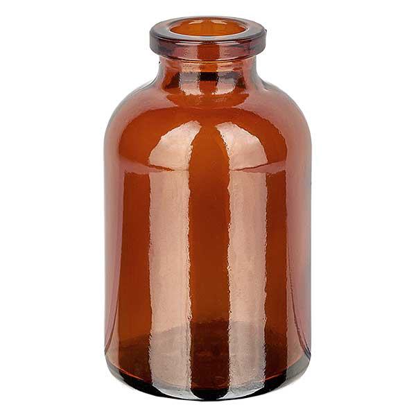 Injektionsflaske af ravfarvet glas 30 ml Injektionsflaske af ravfarvet glas 30 ml