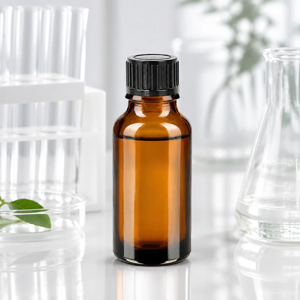 20 ml flaske 11 mm SV sort STD BrownLine UT18/20 Kompakt 20 ml glasflaske i BrownLine-serien med sort skruelåg til laboratoriebrug