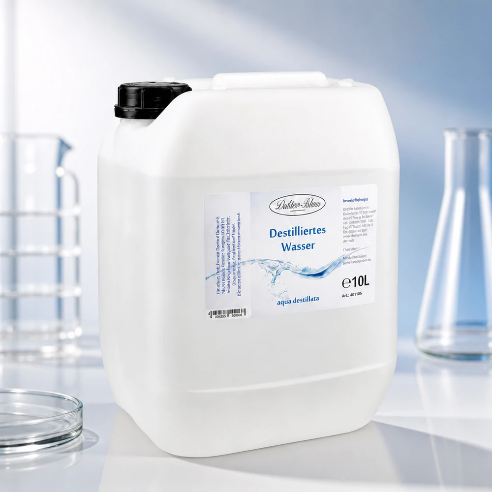 10 liter destilleret vand Doktor-Klaus Doktor-Klaus beholder med 10 liter destilleret vand til laboratoriebrug og medicinsk brug