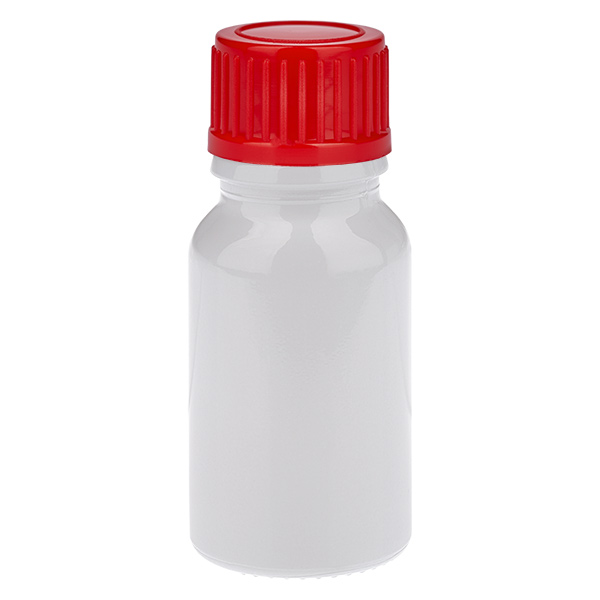10 ml flaske 11 mm skruelåg rød standard WhiteLine UT18/10 10 ml flaske 11 mm skruelåg rød standard WhiteLine UT18/10
