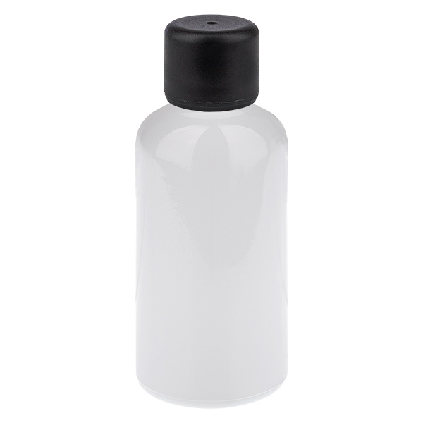 50 ml flaske 6 mm skruelåg sort standard WhiteLine UT18/50 50 ml flaske 6 mm skruelåg sort standard WhiteLine UT18/50