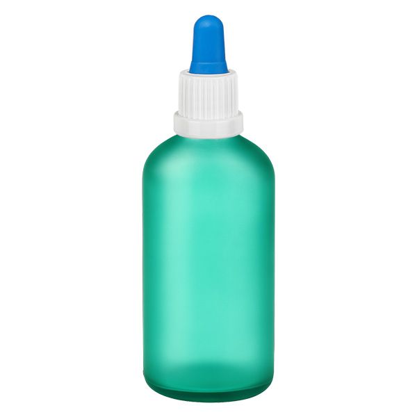 100 ml pipetteflaske hvid/blå OV GreenL. UT18/100