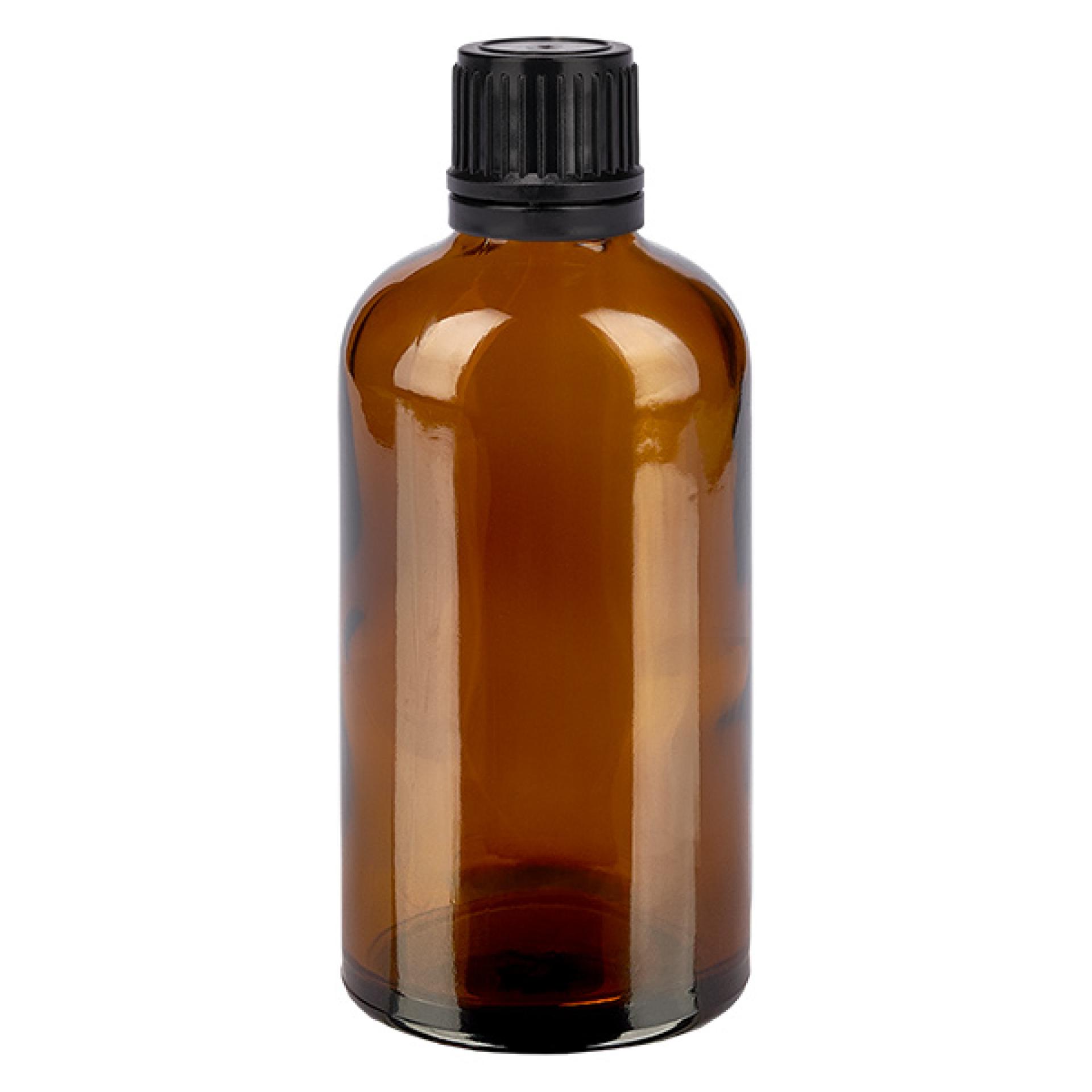 100 ml flaske 11 mm SV sort OV brunL. UT18/100