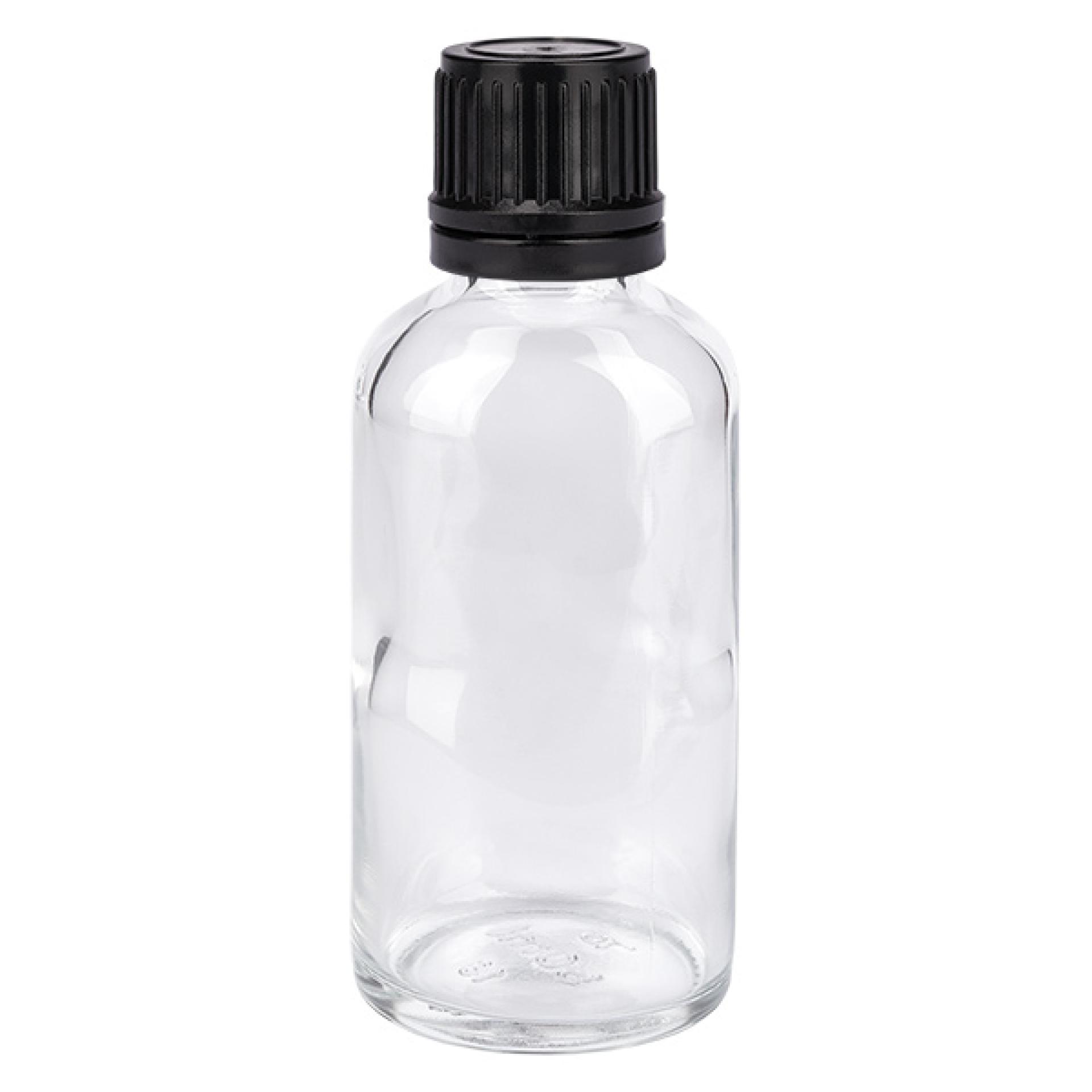 50ml Dropperflaske 1mm sort OV ClearL. UT18/50