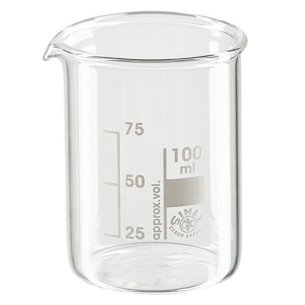 Bægerglas 100 ml borosilikatglas, lav form