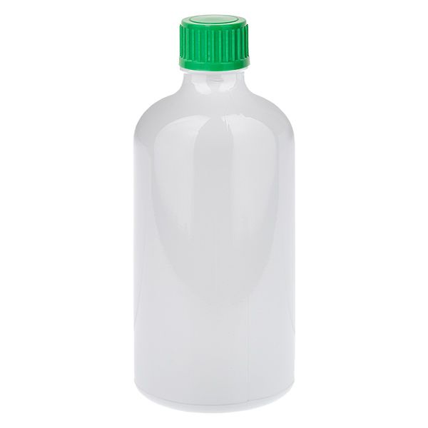 100 ml dråbeflaske 0,8 mm grøn standardlukning WhiteLine UT18/100