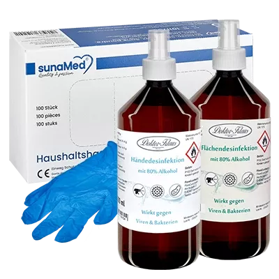 Beskyttelseshandsker og desinfektion