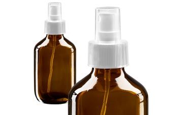med hvid spray