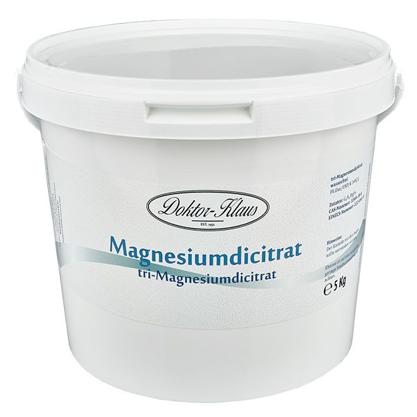 5 kg Doktor-Klaus tri-magnesium dicitrat vandfrit