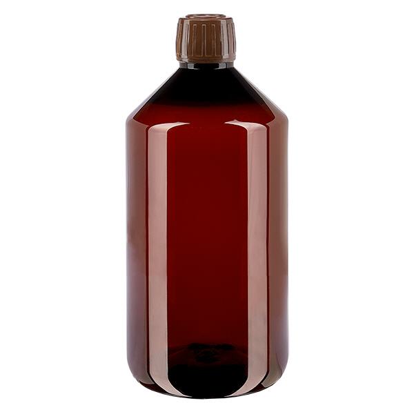 PET-flaske 750 ml med brun hætte OV