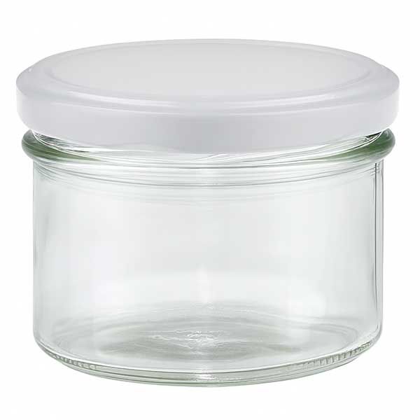 225 ml Briller med BasicSeal-låg hvid UN...