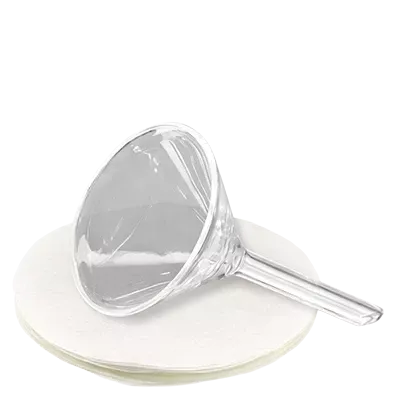 Glastragte og filterpapir