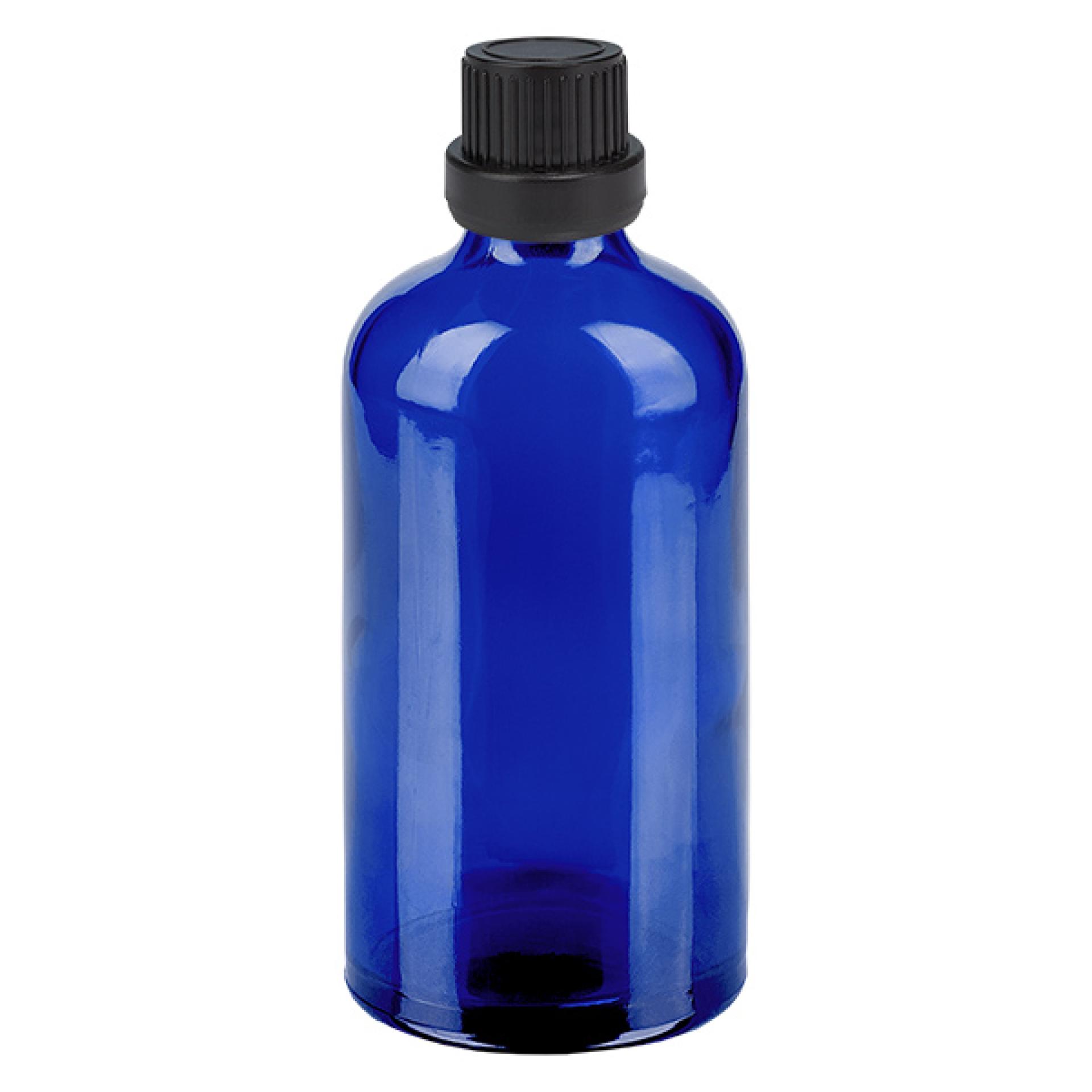 100 ml dråbeflaske 2 mm sort OV BlueLine UT18/100