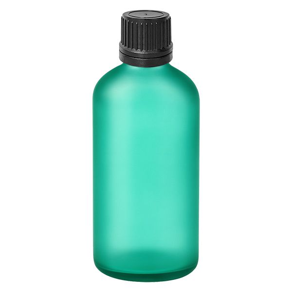 100 ml dråbeflaske 1mm sort OV GreenL. UT18/100