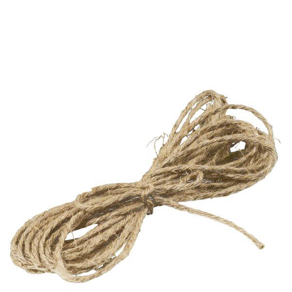 Naturlig snor til dekoration 300 cm lang