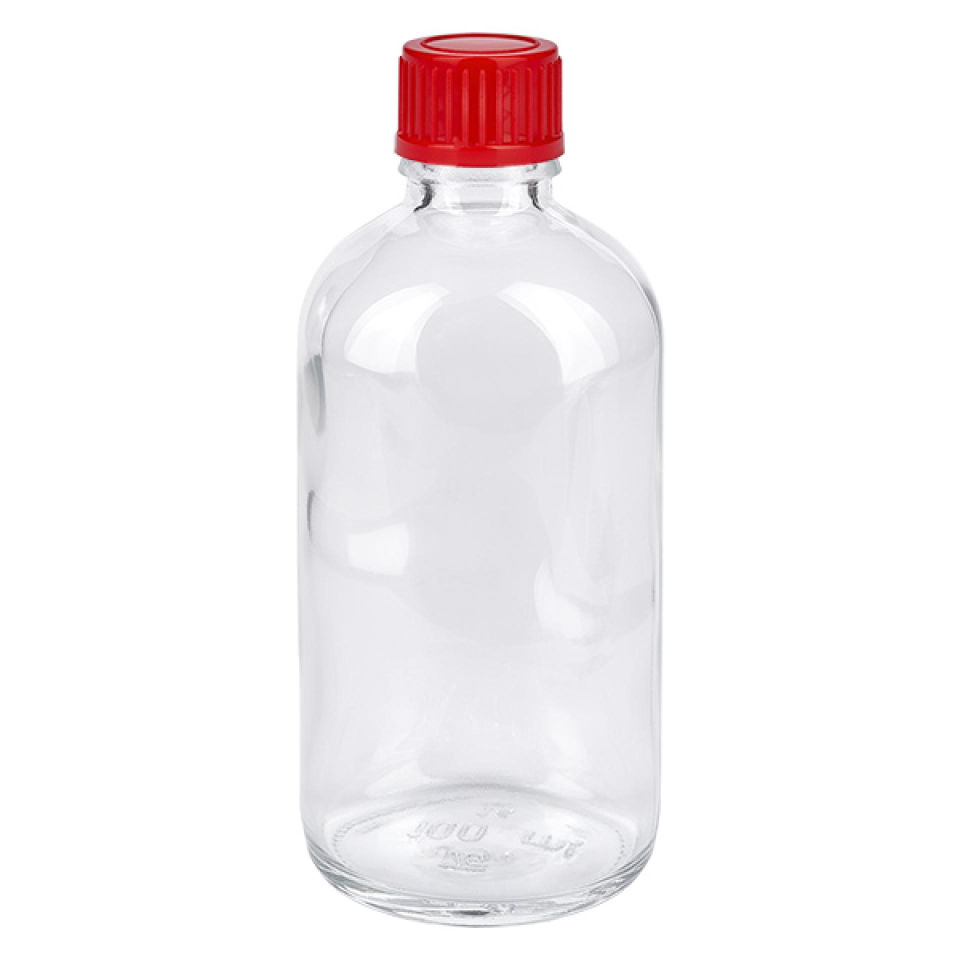 100 ml flaske 11 mm SV rød STD ClearLine UT18/100