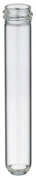 Kulturrør, klare, med GL18-gevind, 100x16 mm, fremstillet af KS-glas