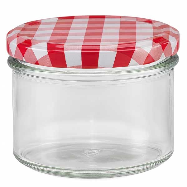 225 ml Briller + BasicSeal-låg rød/hvid UN...