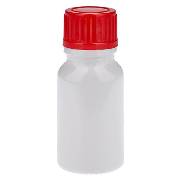 10 ml flaske 11 mm skruelåg rød standard WhiteLine UT18/10